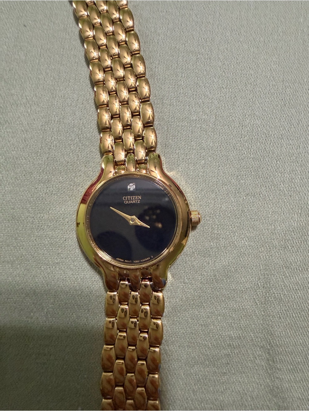 Citizen Gold-Tone Watch with Black Dial